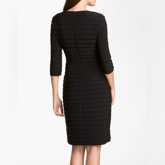 ADRIANNA PAPELL SHUTTER PLEAT SHEATH DRESS - Picture 2 of 7